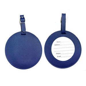 Etiquetas de Equipaje de Cuero Genuino Personalizadas de Lujo y Duraderas - Product Image 1