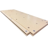 Tapis de protection au sol pour la manutention de grues industrielles, en PE haute résistance, résistant aux UV, antidérapant, motif hexagonal, capacité de charge élevée