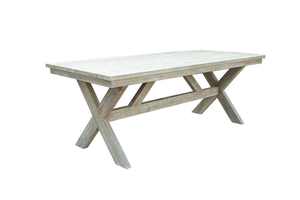Ensemble de salle à manger de jardin en pin pliable moderne avec chaises en osier et table en bois brossé pour appartement et hôtel - Product Image 4