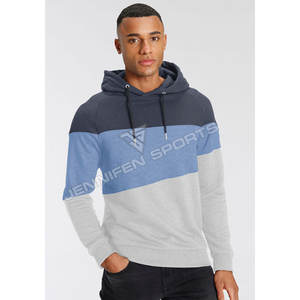 Vente en gros de sweats à capuche d'hiver pour hommes, unis, multicolores, style streetwear, avec logo brodé personnalisé, en coton molletonné respirant et à séchage rapide - Product Image 2