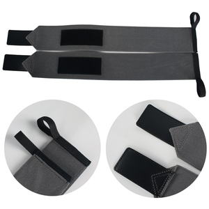 Bandes de poignet de musculation gris foncé respirantes, souples, robustes et résistantes pour la protection des mains lors de l'entraînement et des exercices de musculation - Product Image 3