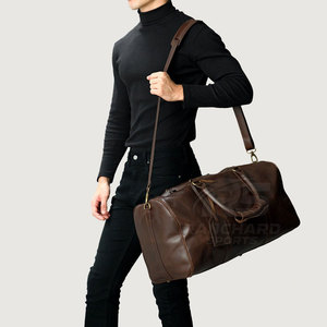 Sac de voyage en cuir Elite, sac de sport, sac de gym, sac à bagages, matériau résistant, utilisation durable, sacs de voyage en cuir - Product Image 4