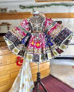 บริการ OEM ผลิตในปากีสถาน ชุดอัฟกานีสั่งตัดได้ตามขนาดและสีต่างๆ ชุดปักลายสำหรับงานแต่งงานและงานปาร์ตี้ ชุดอัฟกันคูชีสำหรับสุภาพสตรี - Product Image 3