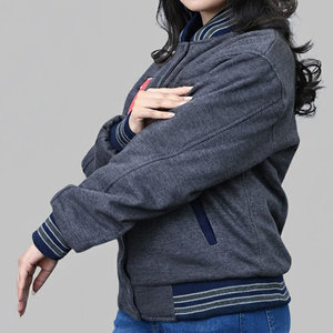 Vestes universitaires pour femmes avec broderie personnalisée de logo et de lettres, créez votre propre style, fermeture à boutons, veste universitaire de style collégial - Product Image 4