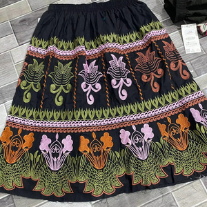 Faldas Bordadas de Alta Calidad para Mujer, Ropa de Moda, Faldas Bordadas de Algodón Cómodas - Product Image 4