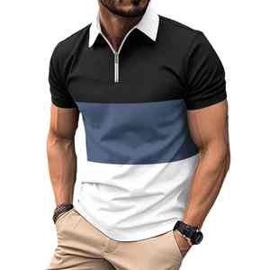 Ropa de Golf, Tejido Sólido, Bordado, Estampado, Diseño Personalizado, Secado Rápido, para Hombre y Mujer, Camisetas de Golf, Corte Regular, Poliéster para Hombre - Product Image 1