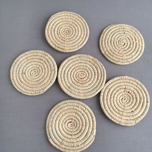Premium Design Rattan Coaster Jute Coaster Rope Coaster Place Mats Woven Rattan Coaster Mats At very best factory Price - Product Image 4