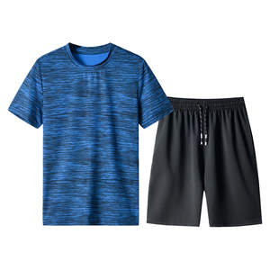 Ensemble de survêtement léger pour homme : T-shirts et shorts de sport personnalisés, coupe-vent respirant en nylon, style streetwear - Product Image 6