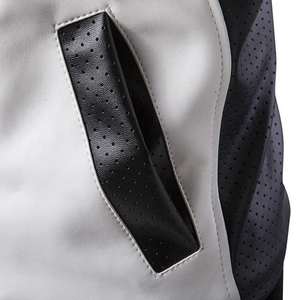 Veste en cuir véritable pour homme, respirante et chaude pour l'hiver, col montant, style streetwear, sur mesure, noir et blanc, haute qualité 2026 - Product Image 6