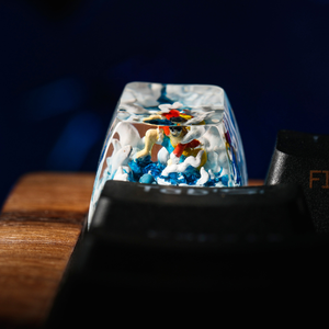 Teclas Artesanales Bosque Místico, Teclas Artesanales Personalizadas, Teclas Anime Lindas, Teclas Verdes, Juego de Teclas, Teclas de Madera - Product Image 2