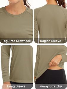 Camisetas de Yoga de Manga Larga para Mujer, Venta al por Mayor, Ropa Deportiva Personalizada, Ropa Deportiva para Gimnasio, Correr, Entrenamiento, Ropa Deportiva Activa - Product Image 3
