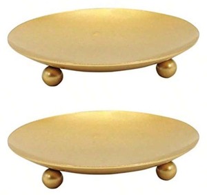 Conception minimale 4 pièces. Bougeoir de plaque en métal de finition de manteau de poudre éclairage décoratif noir de haute qualité pour la maison et l'hôtel - Product Image 3