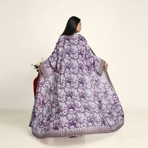 Abaya Suelta de Chifón Sólido para Mujer, Estilo Árabe, Abierta por Delante, Larga, Modesta, Cardigan Islámico, Atuendo para Oración, Uso Diario, Eid, Ramadán - Product Image 4