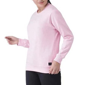 Sudadera para mujer, corte holgado, mezcla de algodón, manga larga, tejido transpirable, cómoda para el día a día, atuendo informal sencillo - Product Image 5