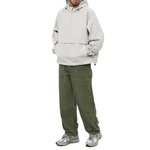 Low MOQ Training Wear Athletic Tracksuit Sets Customized Water Repellent Front Pocket Lightweight Anorak Windbreaker Gym Jackets - Product Image 1