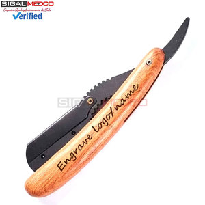 Custom Logo Replacement Blades Shaving Straight Edge <b>Razor</b> Stainless Steel Wholesale <b>Mens</b> Beard Line Up Barber Straight <b>Razor</b> - Product Image 3