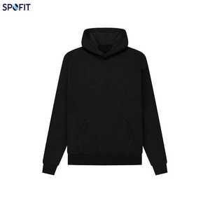 Sweat à capuche personnalisé avec motif floqué pour hommes et femmes, style streetwear moderne, coupe oversize, en molleton premium épais - Product Image 5