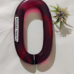 Maillons de chaîne en résine personnalisables, grande taille et couleurs claires, maillons en résine multicolores de grande taille disponibles. - Product Image 1