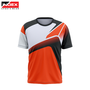 Camiseta Deportiva de Manga Corta para Hombre INDEX, Cuello Redondo, Patrón Geométrico, Secado Rápido, Corte Ajustado, Tejido de Poliéster, Largo Regular - Product Image 1