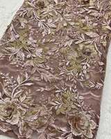 Tissu brodé malté, tissu brodé en gros, tissu dentelle, tissu à sequins, tissu pour vêtements, tissu pour confection, approvisionnement mondial à l'exportation