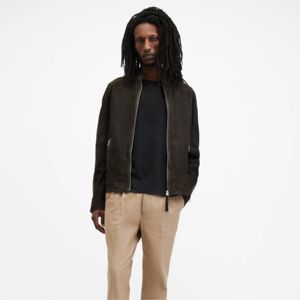 Blouson Premium Homme en Cuir Véritable Daim Coupe Slim Style Bomber Racer Vintage Décontracté Motard Moto Tendance Vêtement d'extérieur 2026 - Product Image 6