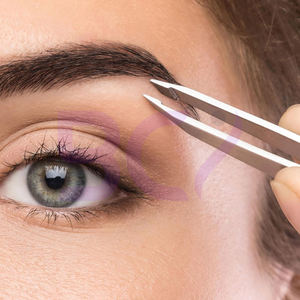 Servicio OEM ODM, Buen Proveedor, Pinzas de Cejas Inclinadas con Recubrimiento de Diamante, Ligeras, Duraderas y Únicas, de Acero Inoxidable, con Logotipo Personalizado - Product Image 4