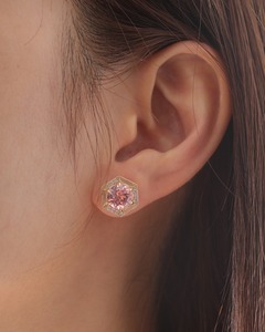 Pendientes de Moissanita Hexagonales con Baño de Oro de 10K, Certificados por IGI, Modelo VVSER 1023 para Mujer - Product Image 4