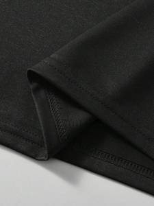 Maillot de football américain personnalisé surdimensionné à col ras du cou avec rayures contrastées et numéro imprimé – T-shirt streetwear unisexe – Fournisseur OEM en gros - Product Image 5