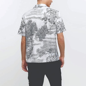 Camisa Hawaiana para Hombre, Sublimada Personalizada OEM, 100% Algodón, Antiarrugas y Transpirable - Product Image 3