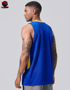 Men TriPro Sports Basketball Jersey Sleeveless V Neck Reversible Mesh Quick Dry Team Uniform Custom Logo Sports <b>Top</b> All Seasons - Product Image 6