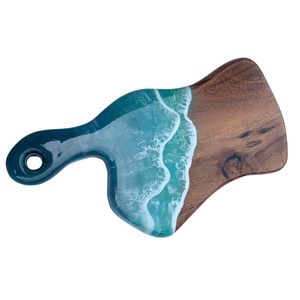 2026 New Luxury Wooden Resin Coasters Epoxy Resin Coaster <b>Set</b> Custom Drink Coasters Elegant Home Accessories - Product Image 3