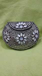 Metal Mosaic Embellished Bags Premium Artisan Handcrafted Evening Clutch Luxury Party Wear Metallic Purses B2B Wholesale - Product Image 5