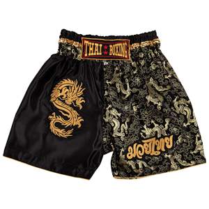 Pantalones Cortos de Muay Thai para Hombre, Estampado Satinado, Cintura Elástica, para Entrenamiento, Gimnasio, Kickboxing, Ligeros - Product Image 1