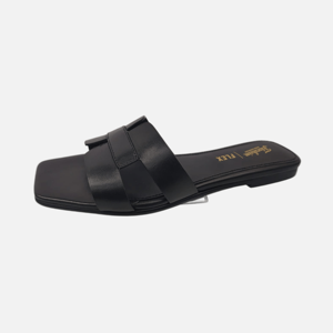 Zapatos planos para mujer, parte superior de piel de vaca, punta abierta, sin cordones, con amortiguación de aire, entresuela de EVA, suela de goma, forro de piel de oveja, antideslizantes, para oficina - Product Image 4