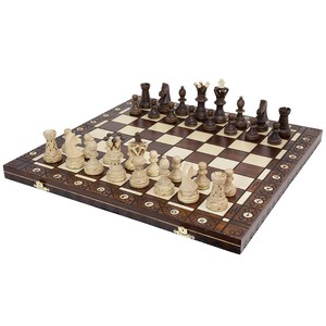 Handcrafted Elegant Hand-Painted Pine <b>Wood</b> <b>Chess</b> <b>Set</b> - Wholesale - Product Image 5
