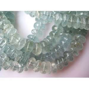 ลูกปัดอควอมารีนทรงรอนเดลล์ธรรมชาติ สำหรับทำเครื่องประดับ ครึ่งเส้น หินหลวม คุณภาพสูง - Product Image 4