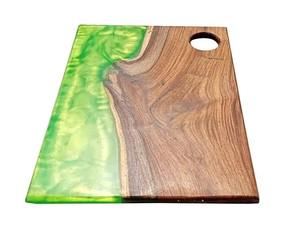 Planche à découper ronde en résine avec manche en bois, compatible lave-vaisselle - Product Image 4