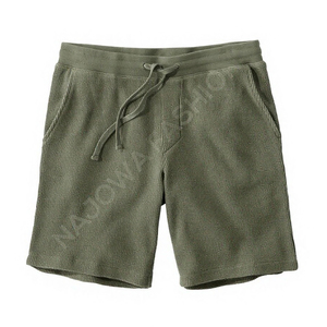 Pantalones Cortos de Punto para Hombre, 100% Algodón, Cintura Media, Estampado Floral Personalizado, OEM, Casuales, con Logotipo Frontal, Precio Razonable, Venta al Por Mayor - Product Image 1