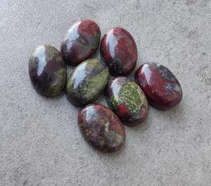 พลอยแจสเปอร์รูปไข่ทรงแบนแบบคาโบชองจากธรรมชาติ สำหรับทำเครื่องประดับ งานฝีมือ และของสะสม - Product Image 2