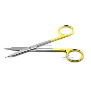 Tijera profesional de carburo de tungsteno, alta calidad, 13cm, curvada/recta, Goldman Fox - Product Image 3