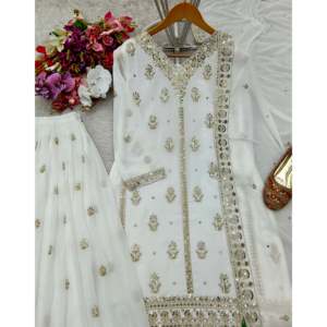 Ensemble de haut et de dupatta élégant pour femmes, pour les fêtes - Product Image 2