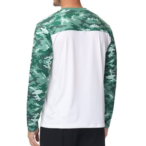 Vêtements de pêche professionnels pour hommes, impression numérique intégrale par sublimation, 100% coton polyester, col rond, vêtements de fitness, chemises de pêche - Product Image 2