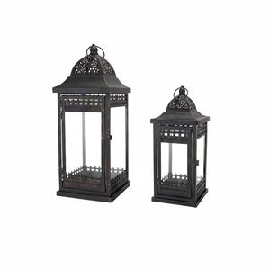 Portavelas de Hierro y Vidrio de Estilo Clásico, Decoración para el Hogar y Bodas, Colgante o de Mesa, Ecológico, Hecho a Mano, para Navidad - Product Image 2