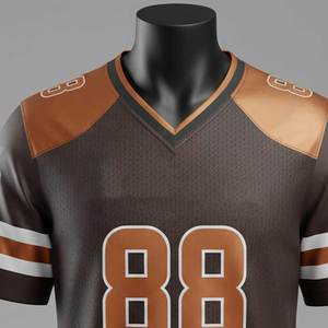 Camiseta de Fútbol Americano Personalizada, Estilo Urbano, para Adultos, Transpirable, de Secado Rápido, 100% Poliéster, Económica - Product Image 5