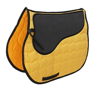 Best Eco-friendly Durable Quilted Breathable <b>Equestrian</b> Horse Saddle Pad Custom Logo Cotton Polycotton Lining Latest Design - Product Image 4