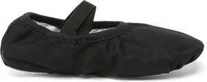 Soft Ballet Shoes Genuine Leather Upper Rubber Sole Flat <b>Heel</b> Women's Dance Shoes Elastic Strap - Product Image 6