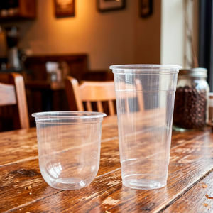 Gobelets jetables transparents à paroi simple en PP QUANG QUAN 95 mm 12/16/20/24 oz pour boissons froides - Product Image 5