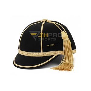 Casquette d'honneur personnalisée en velours respirant, réglable, unisexe, avec pompon argenté – Qualité supérieure, fabrication OEM - Product Image 3
