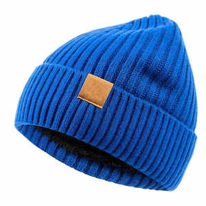 Nouveau bonnet d'hiver en laine 100% avec broderie 3D, impression numérique personnalisée, unisexe, orné de strass, pour le cyclisme, les loisirs et les voyages - Product Image 2