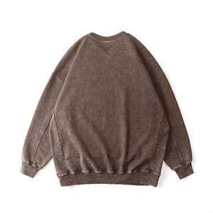 Sweat-shirt à col rond vintage délavé à l'acide de haute qualité pour hommes – Sweat-shirt à capuche et sweat-shirt à col rond - Product Image 2